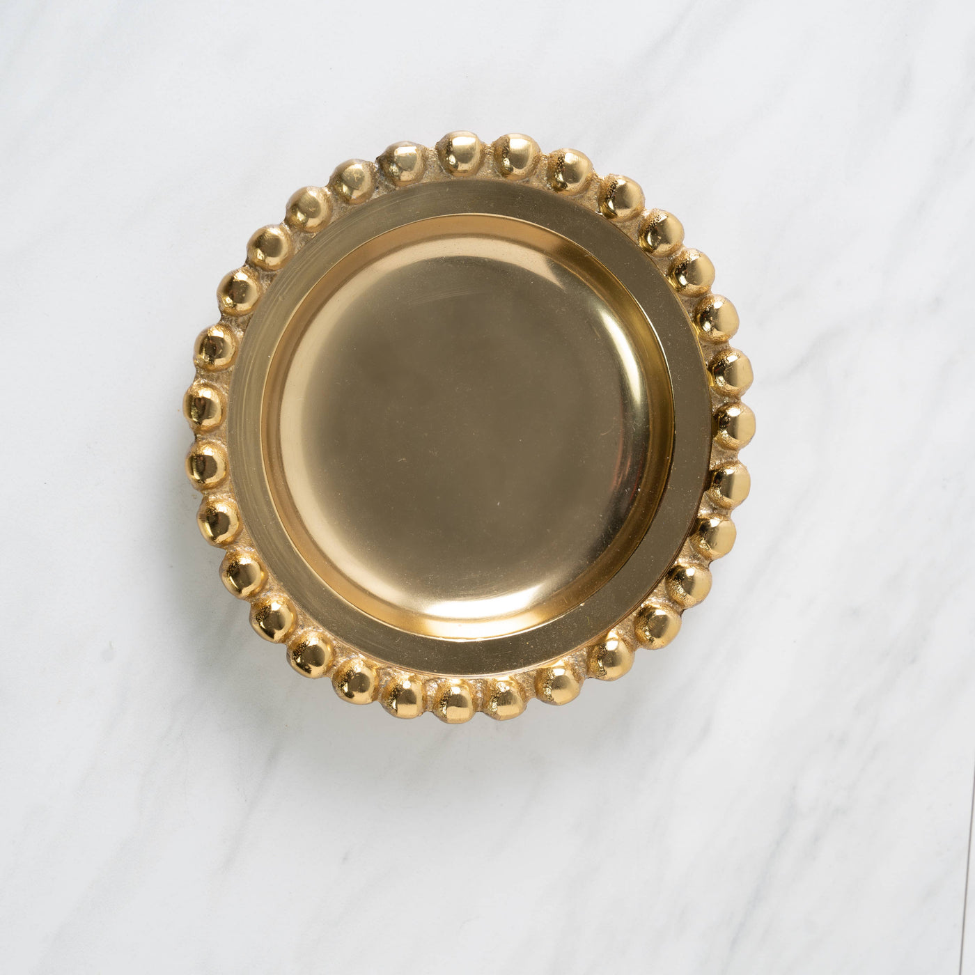 Beaded Plate - Gold