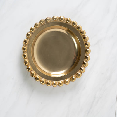 Beaded Plate - Gold