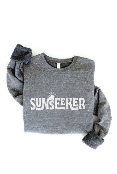 SMALL OAT COLLECTIVE - SUNSEEKER  Graphic Sweatshirt: HEATHER MUSTARD /