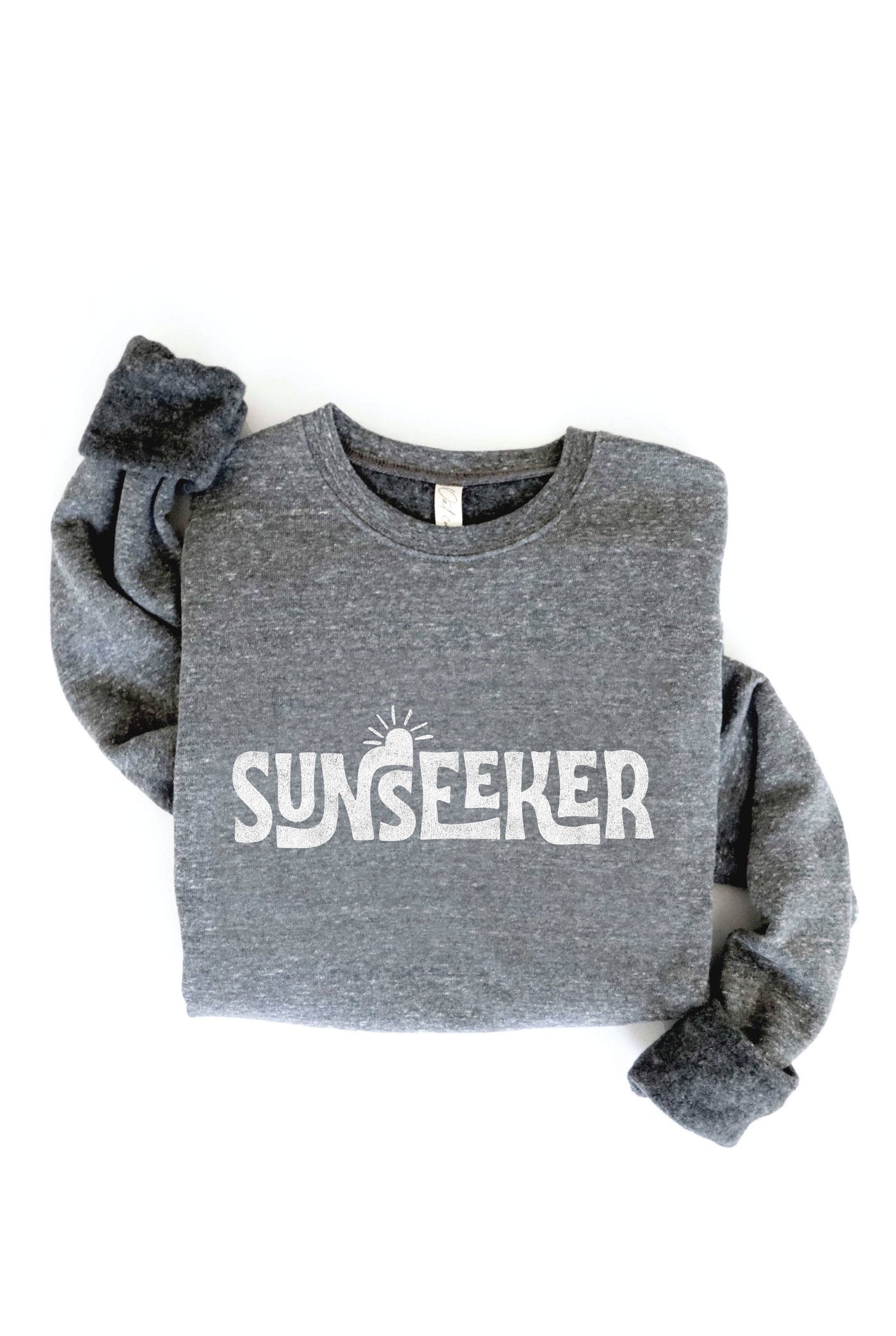 XL OAT COLLECTIVE - SUNSEEKER  Graphic Sweatshirt: HEATHER MUSTARD /