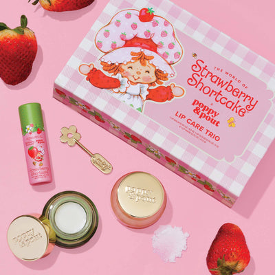 Poppy & Pout - Limited Edition, Lip Care Trio, Strawberry Shortcake