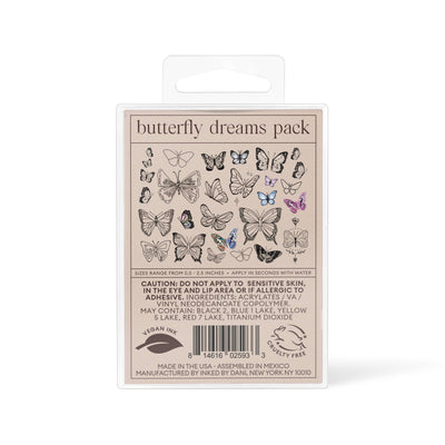INKED by Dani - Butterfly Dreams Temporary Tattoo Pack