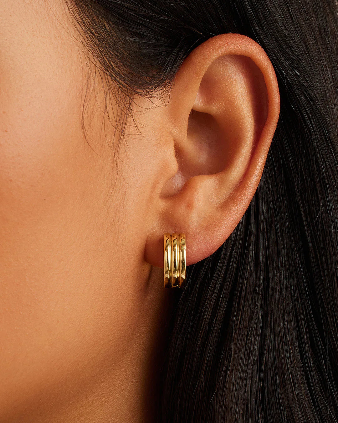 Gorjana : Reed Hoops - Gold