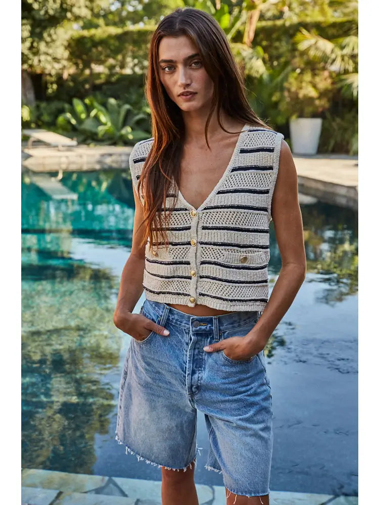Saylor Striped Vest