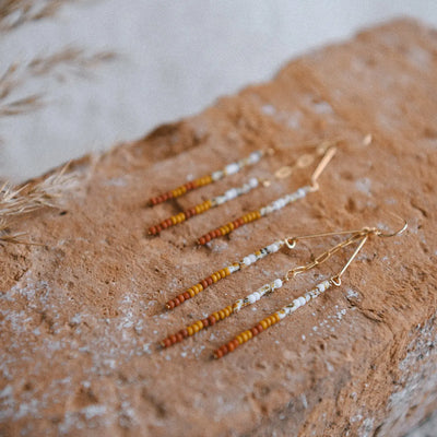 Cecelia Jewelry : Seed Bead Drop Earrings