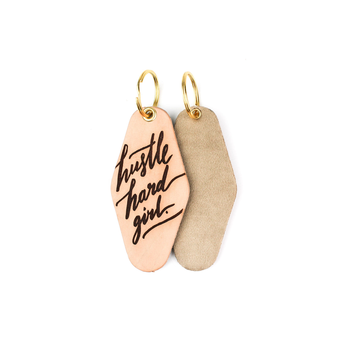 Hustle Hard Girl Keychain