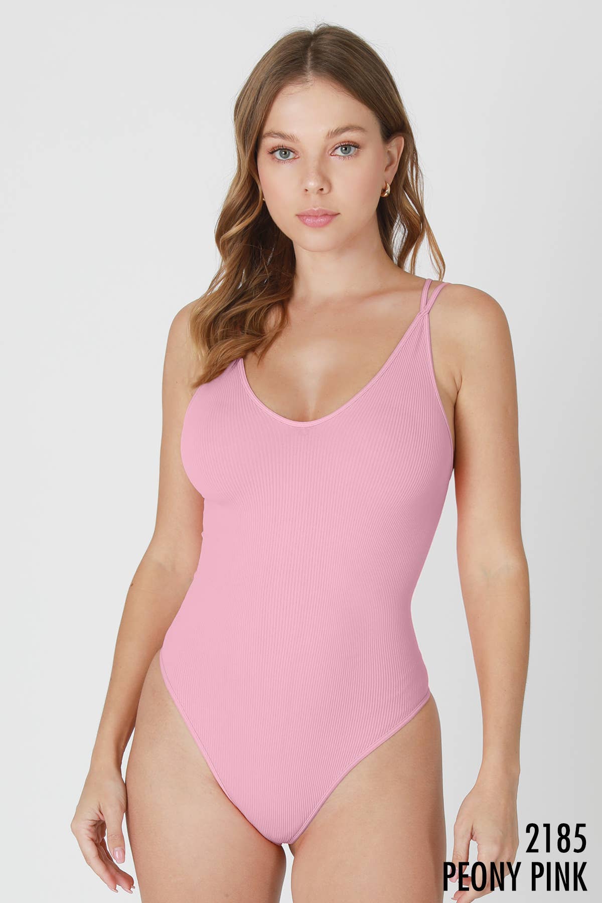 NIKIBIKI - Strappy Bodysuit: Peony Pink