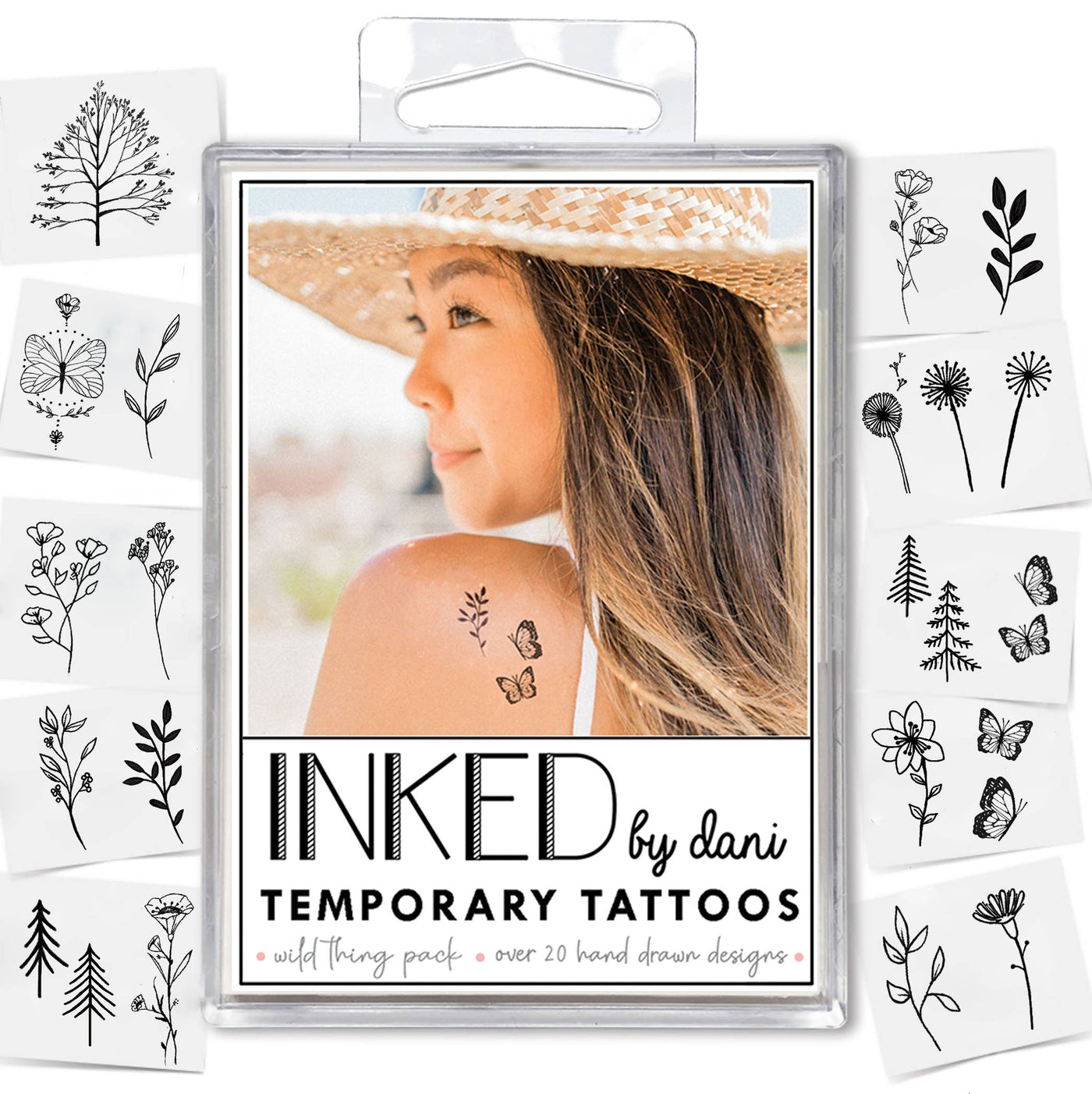 INKED by Dani - Wild Thing Temporary Tattoo Pack