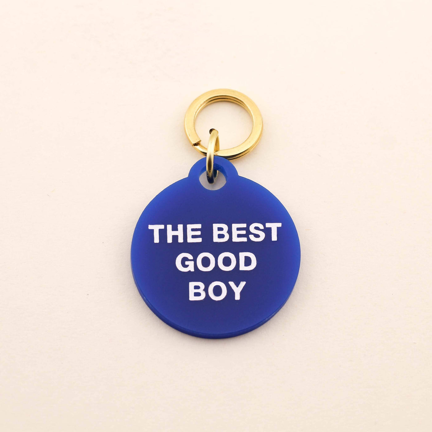 Freshwater Curated Goods - The Best Good Boy Pet Tag: Royal Acrylic